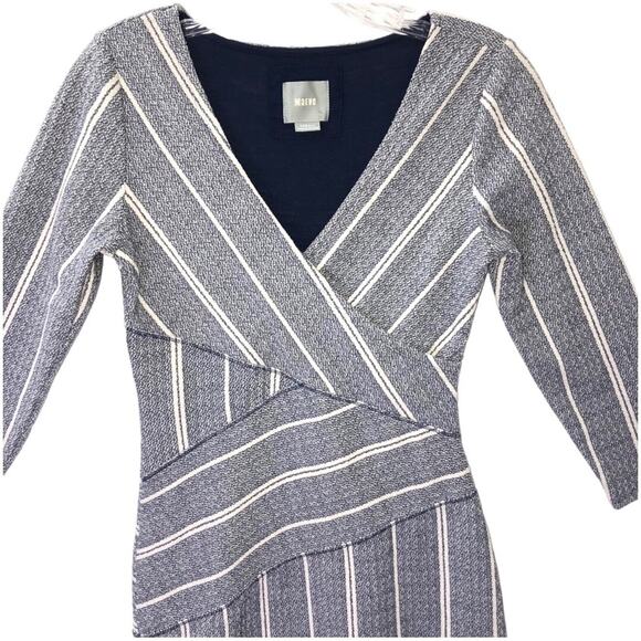 Anthropologie Maeve Wrapped Stripe Column Sheath Dress XS EUC - Picture 5 of 9